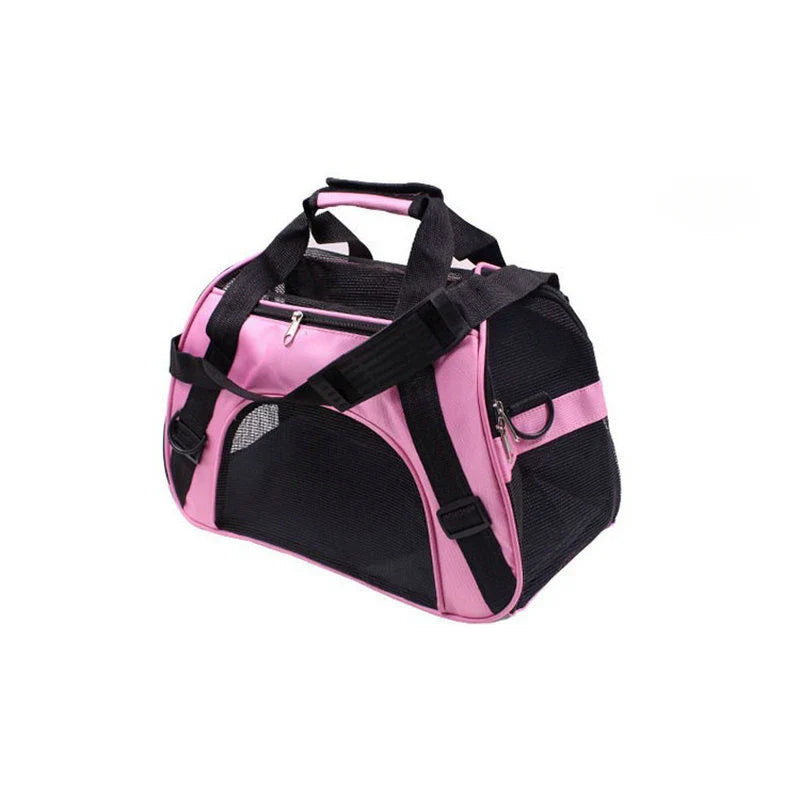 Portable Dog & Cat Travel Carrier – Breathable Mesh Pet Handbag - WTN Essentials - Pink - M - 14:29#Pink;5:361386