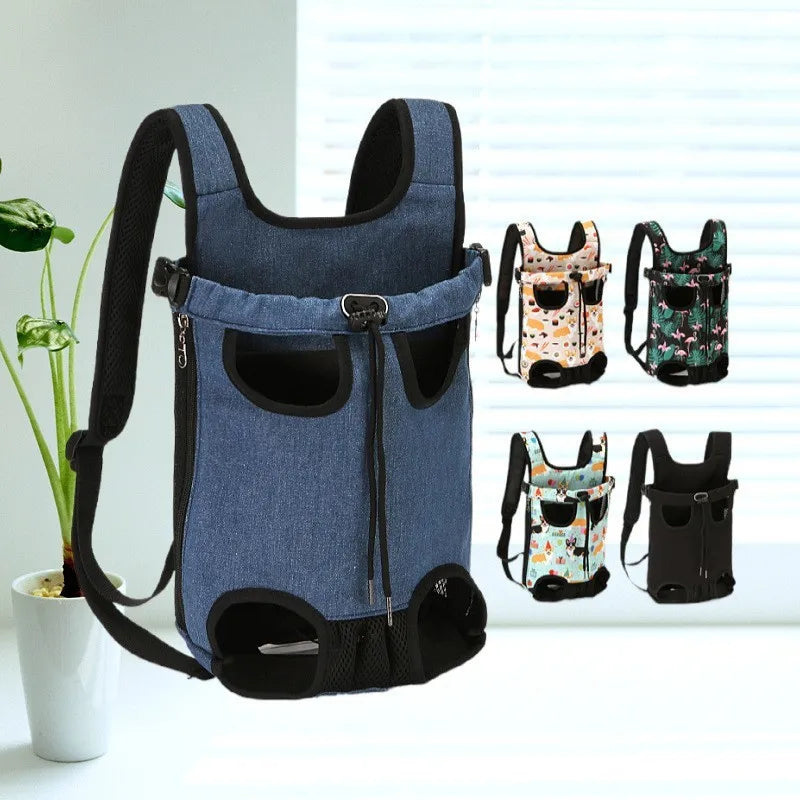 Adjustable Pet Backpack Carrier for Cats & Small Dogs - WTN Essentials