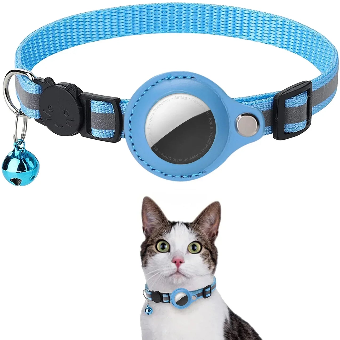 Dog Cat AirTag Collar Reflective Breakaway