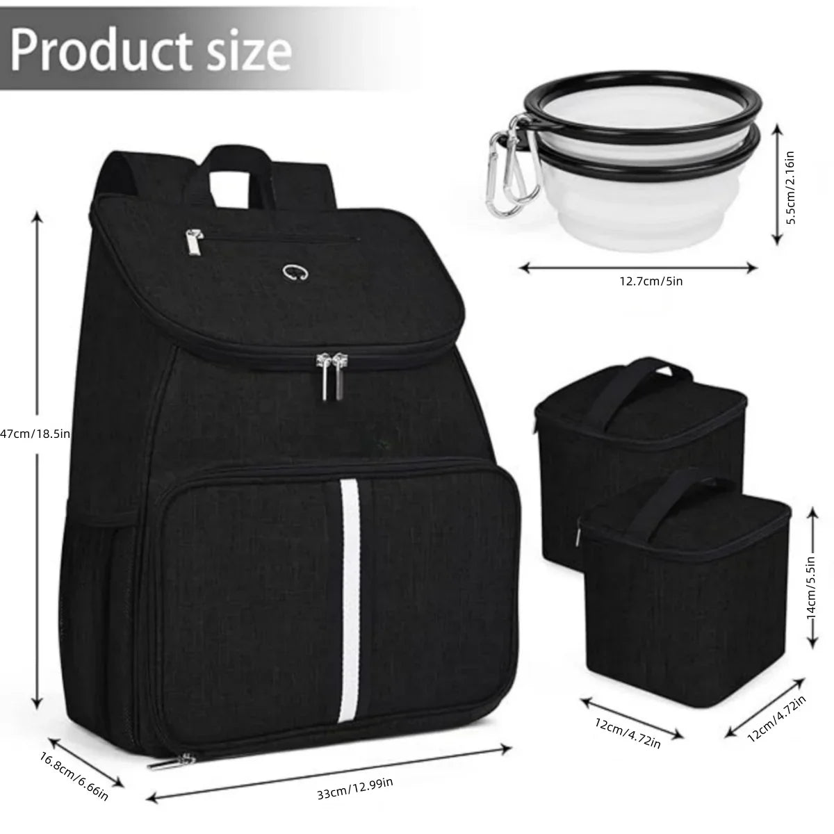 Complete Pet Travel Organizer - Water-Resistant Adventure Backpack