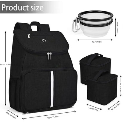 Complete Pet Travel Organizer - Water-Resistant Adventure Backpack