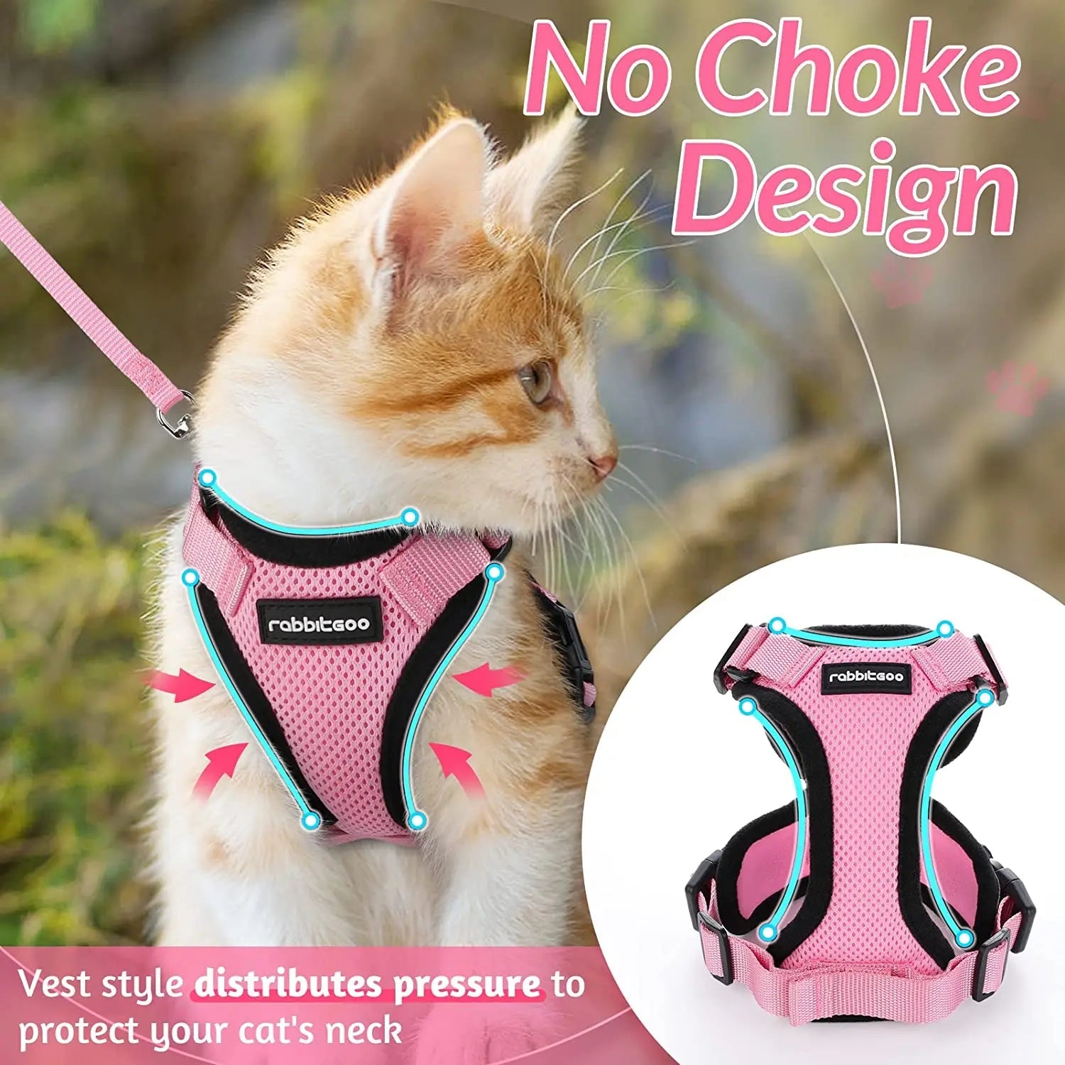 Escape-Proof Cat Harness & Leash Set - Purrfect Pet Kingdom