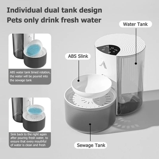 Cat Bed 3L Wireless Automatic Water Fountain Rechargeable - detail product image for cat bed