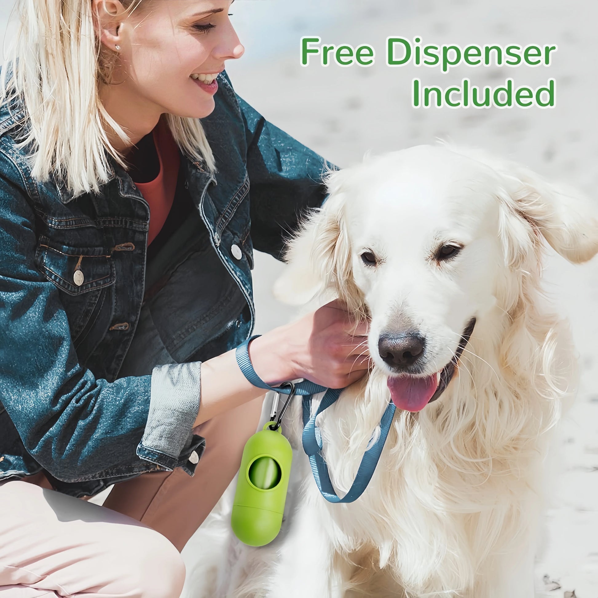 Dog Poop Bag Biodegradable Pet Dog Poop Bag Zero Waste Dog Pooper Bags Paw Doggy Litter Poop Bag Dog Poop Bag Dispenser - Purrfect Pet Kingdom