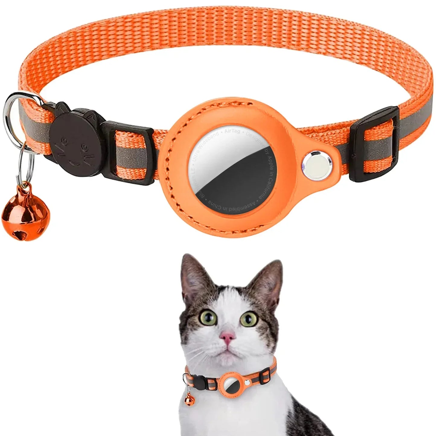 Dog Cat AirTag Collar Reflective Breakaway