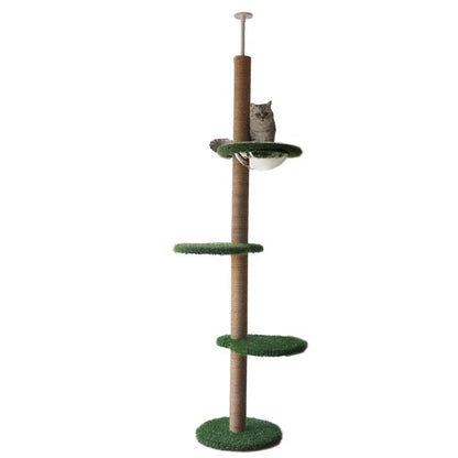 Cat Tree Floor To Ceiling Height Adjustable Tall 🐱