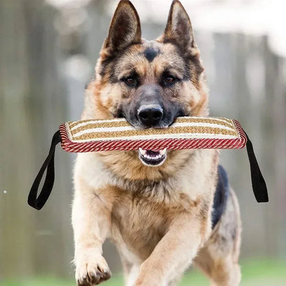 Tug of War Puppy Training Toy - Interactive Bite Pillow with 2 Handles