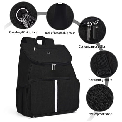 Complete Pet Travel Organizer - Water-Resistant Adventure Backpack