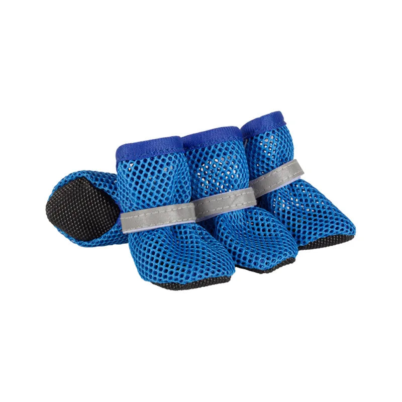 4-Piece Dog Boots Set - Wear-Resistant Protective Footwear for Small & Medium Dogs