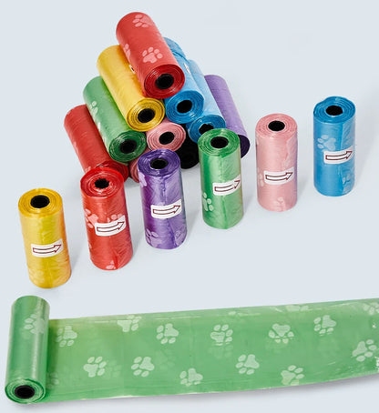 15Bags/Roll Dog Poop Bag Outdoor Cleaning Poop Bag Outdoor Clean Pets Supplies for Dog Refill Garbage Bag Pet Supplies - Purrfect Pet Kingdom