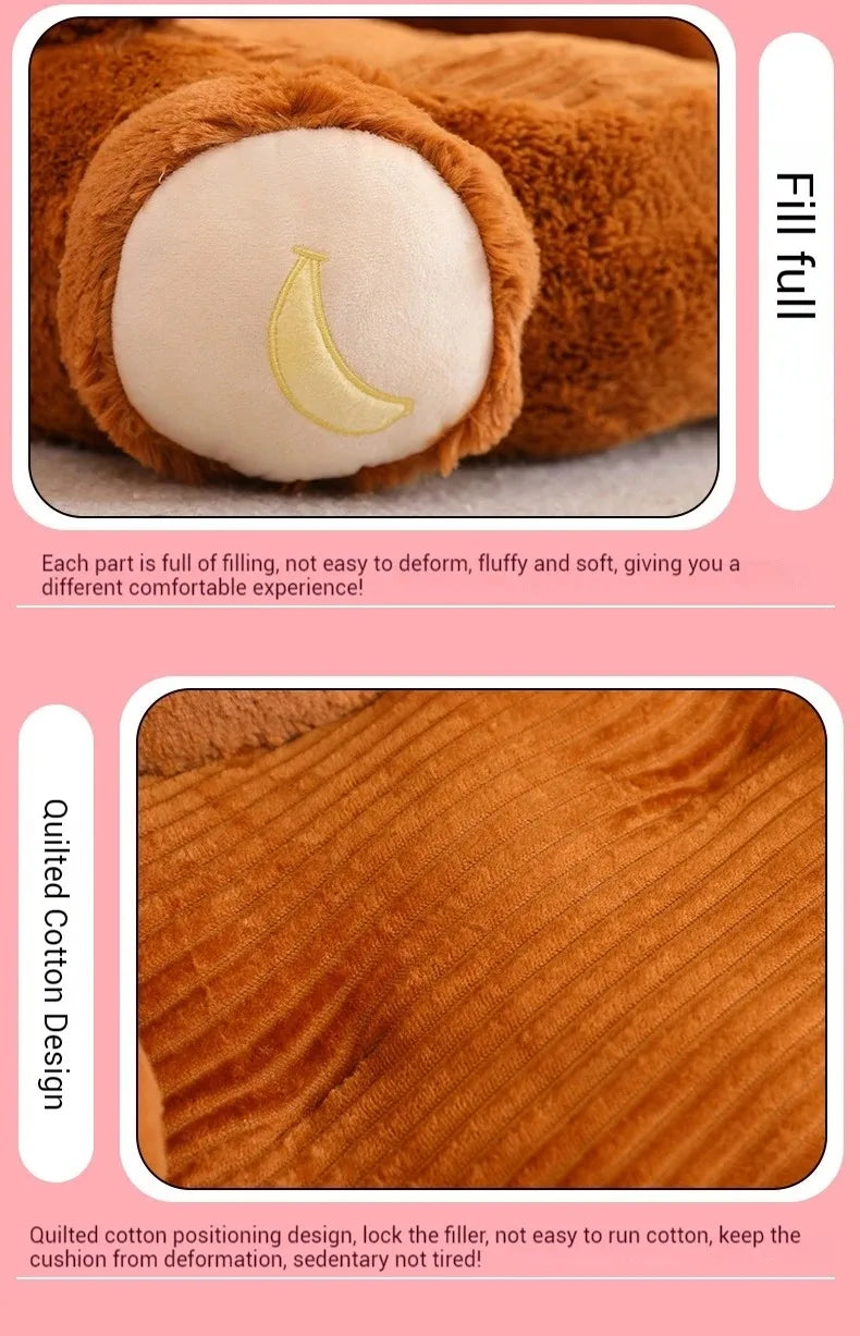 🐘 Adorable Animal-Shaped Plush Pet Bed - 7 Cute Characters for Ultimate Comfort