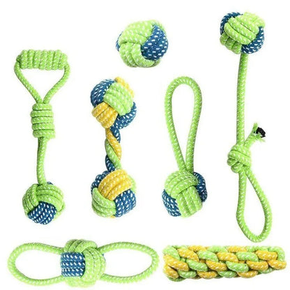 Dog Rope Toys Interactive Cotton Puppies Adults 14.1oz 🦴