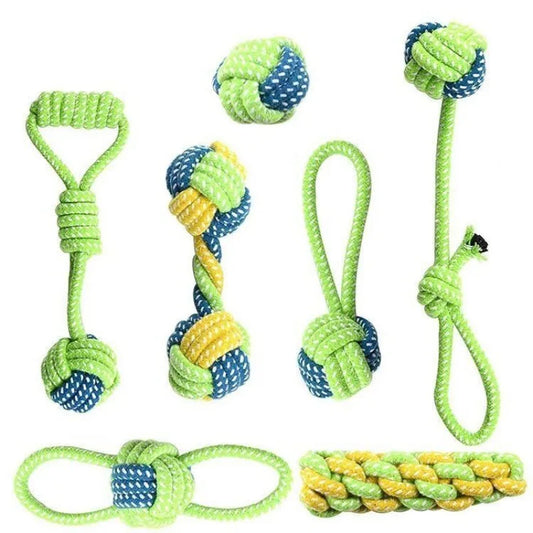 Dog Rope Toys Interactive Cotton Puppies Adults 14.1oz 🦴