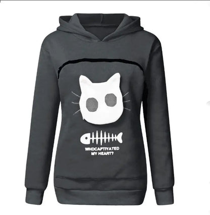 Pet Cuddle Pouch Hoodie - Carry Your Cat or Small Dog in Style