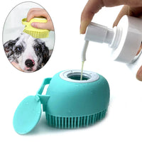 Dog & Cat Bath Massage Brush – Soft Silicone Pet Accessories