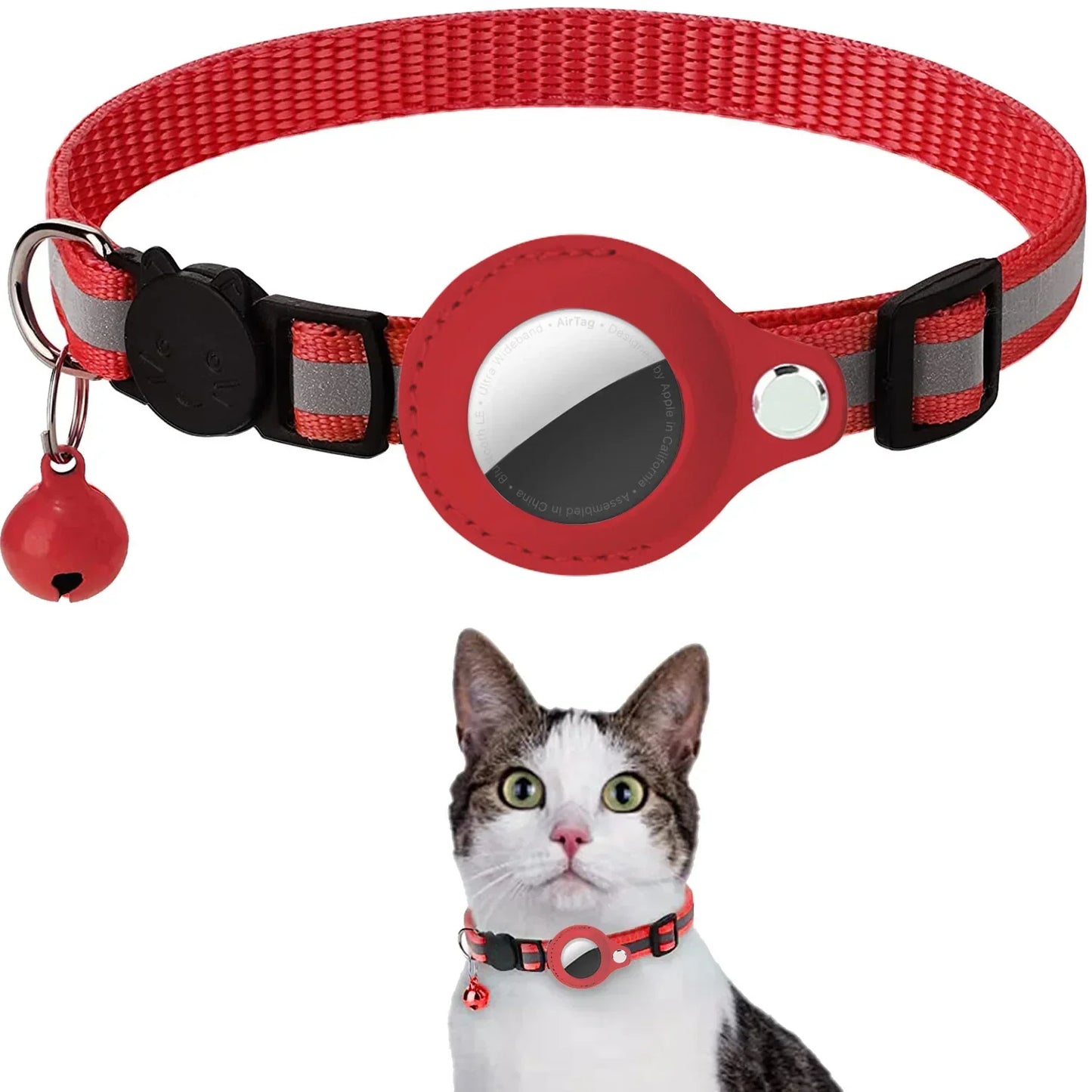 Dog Cat AirTag Collar Reflective Breakaway