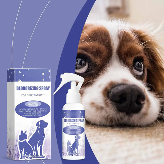 Pet Deodorant Natural Plant Formula Liquid Perfume Spray Dog Cat Odors Removal Lasting Clean Refreshing Fragrance Pet Deodorizer