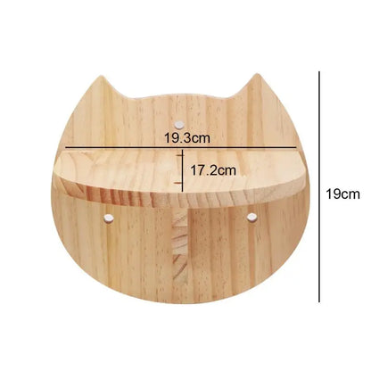 Wall Mounted Cat Shelves - Scratching Post & Climbing Platform Set