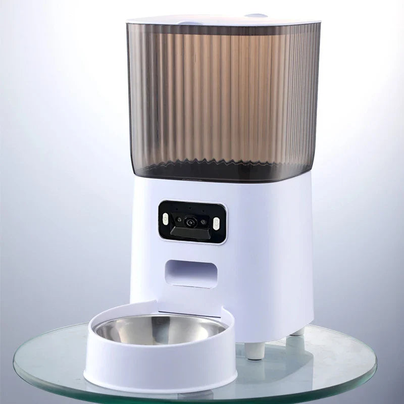 Cat Food 5L Double Bowls Smart Automatic Feeder With Camera - gallery product image for cat food