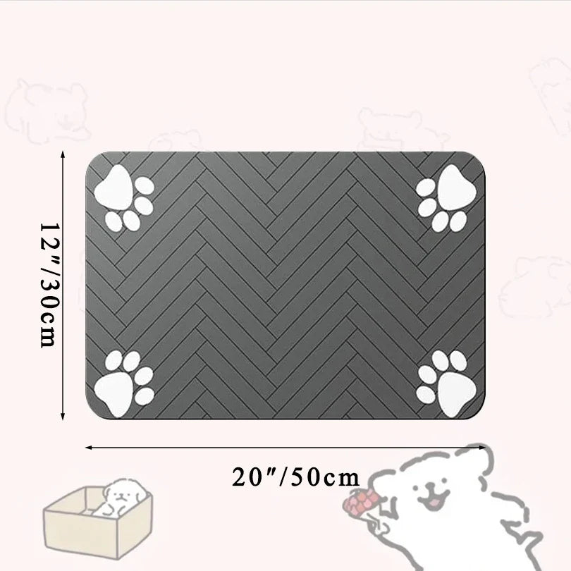 Pet Feeding Mat Waterproof Quick Dry Placemat 🍽️ - Purrfect Pet Kingdom