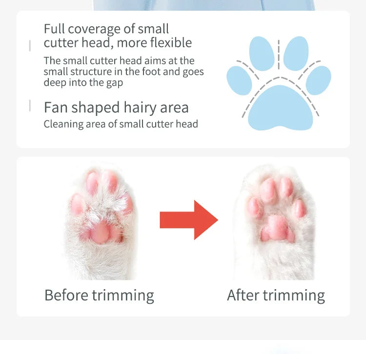 Electric Pet Paw Shaver – Quiet Grooming Trimmer for Cat & Dog Feet - WTN Essentials