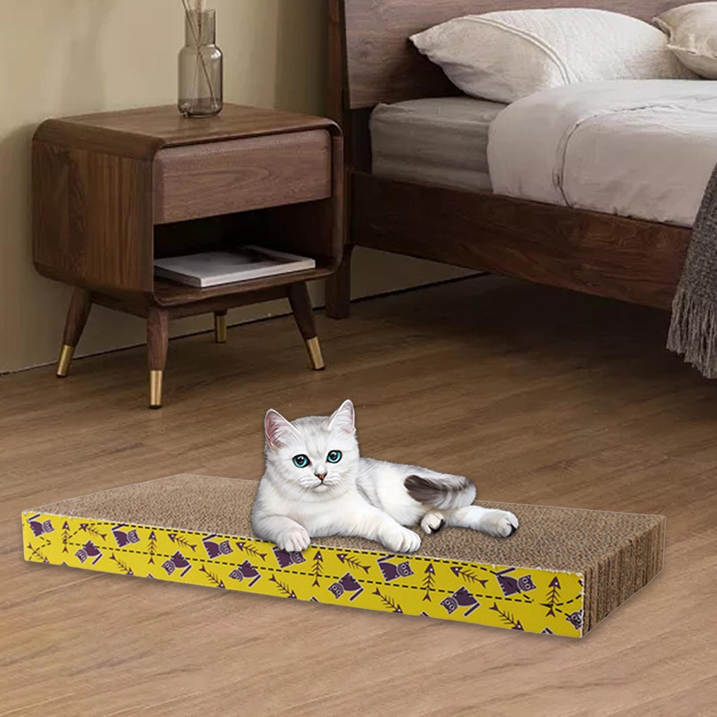 Cat Scratching Board Bed – Cardboard Scratch Pad & Nest for Cats - WTN Essentials