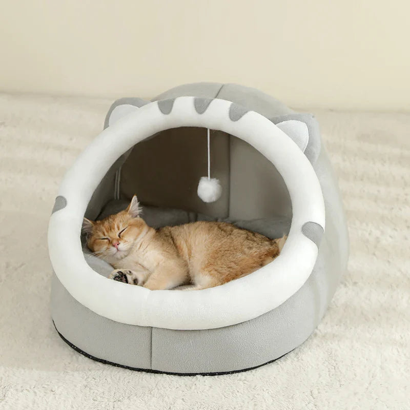 Cat Cave Bed – Washable Cat Bed & Cozy Hideaway - WTN Essentials