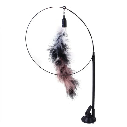 Realistic Bird Cat Toy - Interactive Feather Hunt