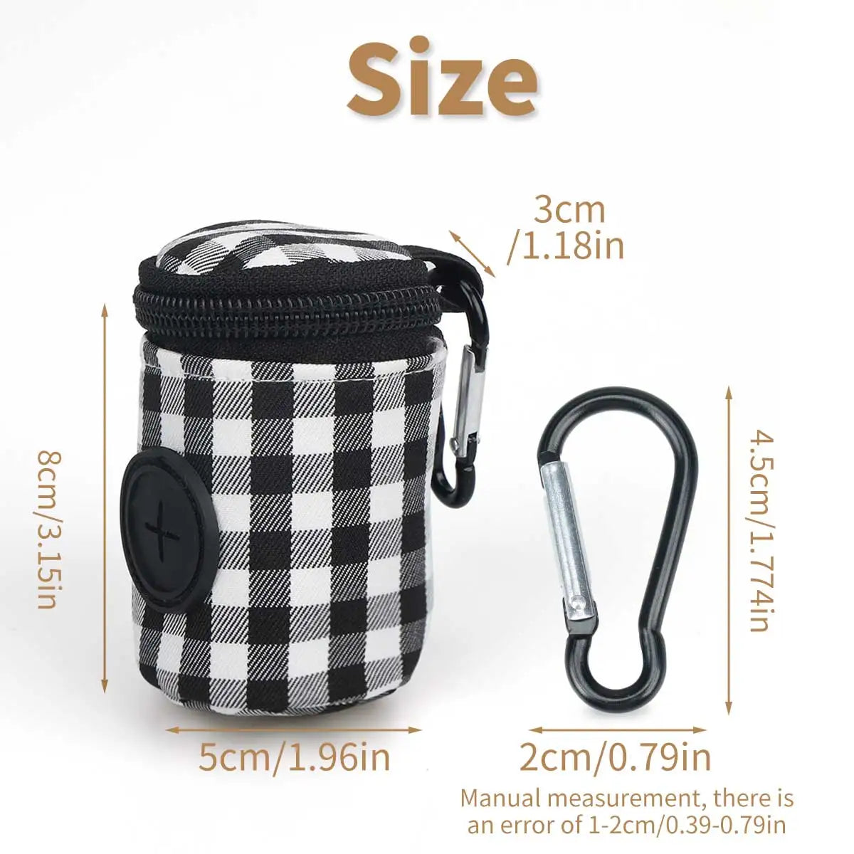 Dog Waste Bags Checkered Pattern Fashionable ✅