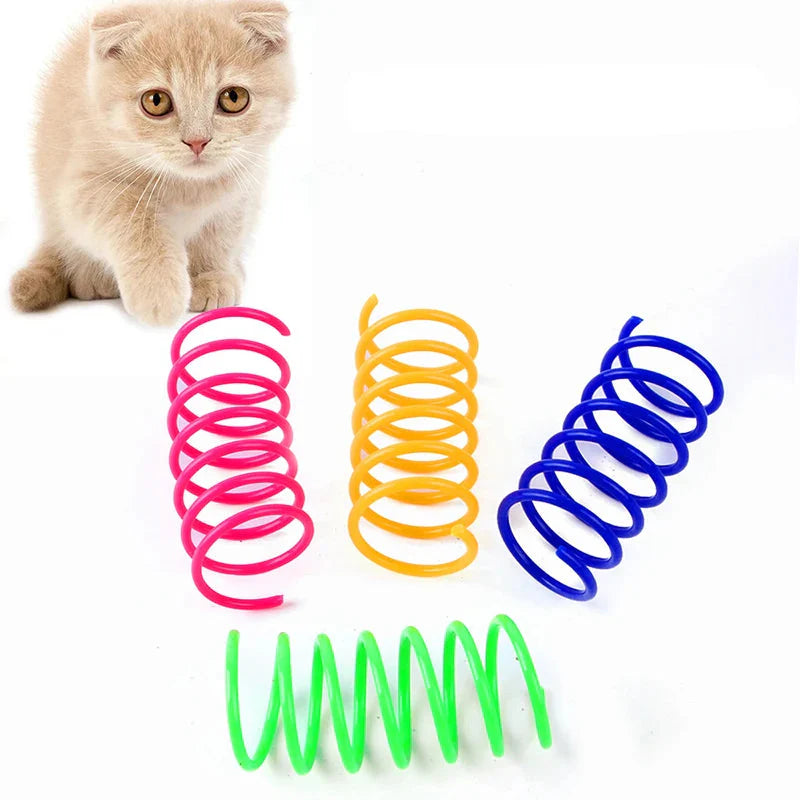 Colorful Cat Spring Toys – Durable Coil Play for Kittens - WTN Essentials