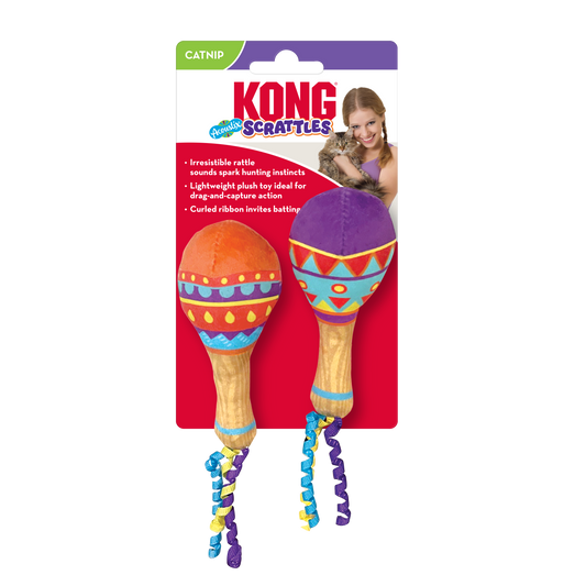 Kong Cat Scrattles Acoustix (2pk)
