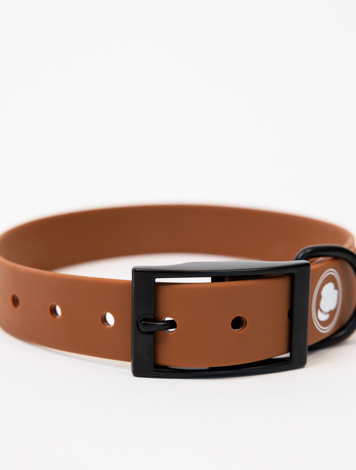 Dog Collar Coco Brown Weather Odor Resistant 5 Sizes