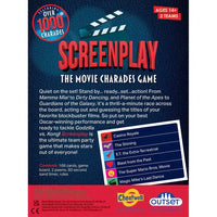 Screenplay The Movie Charades Card Game Outset