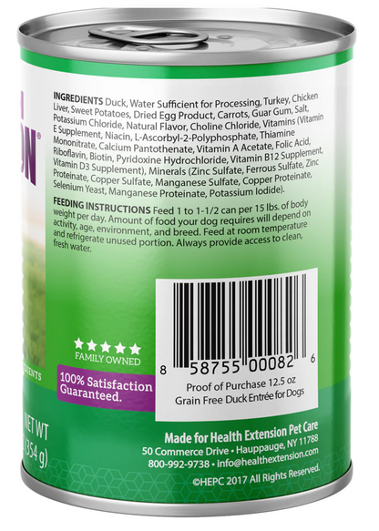 Health Extension All Life Stages Grain Free Duck Entree Wet