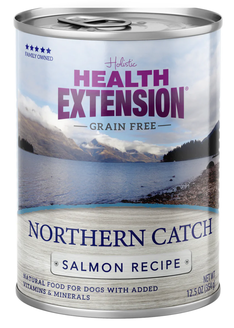 Health Extension Grain Free Nothern Catch Salmon Recipe Dog Can Food (12.5oz)
