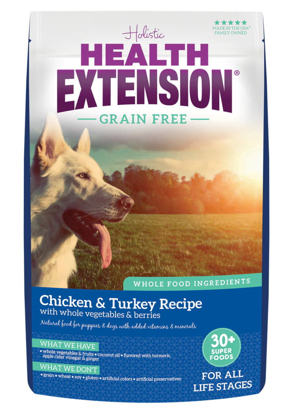 Health Extension All Life Stages Chicken and Turkey Dog Food - Dry Dog Food - The Family Pet
