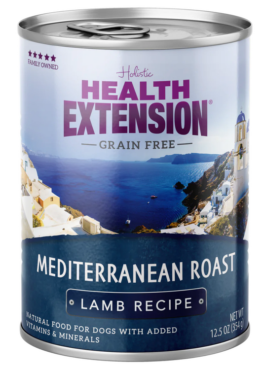 Grain Free Dog Food - Health Extension Mediterranean 12.5oz 🐑
