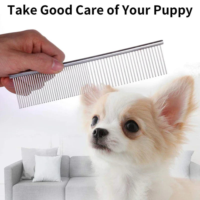 Stainless Steel Dematting Comb – Flea & Grooming Tool for Pets - WTN Essentials