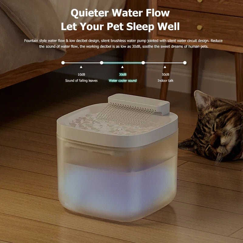Cat Food 3L USB Water Fountain with Pump Filter Anti-Dry - lifestyle product image for cat food