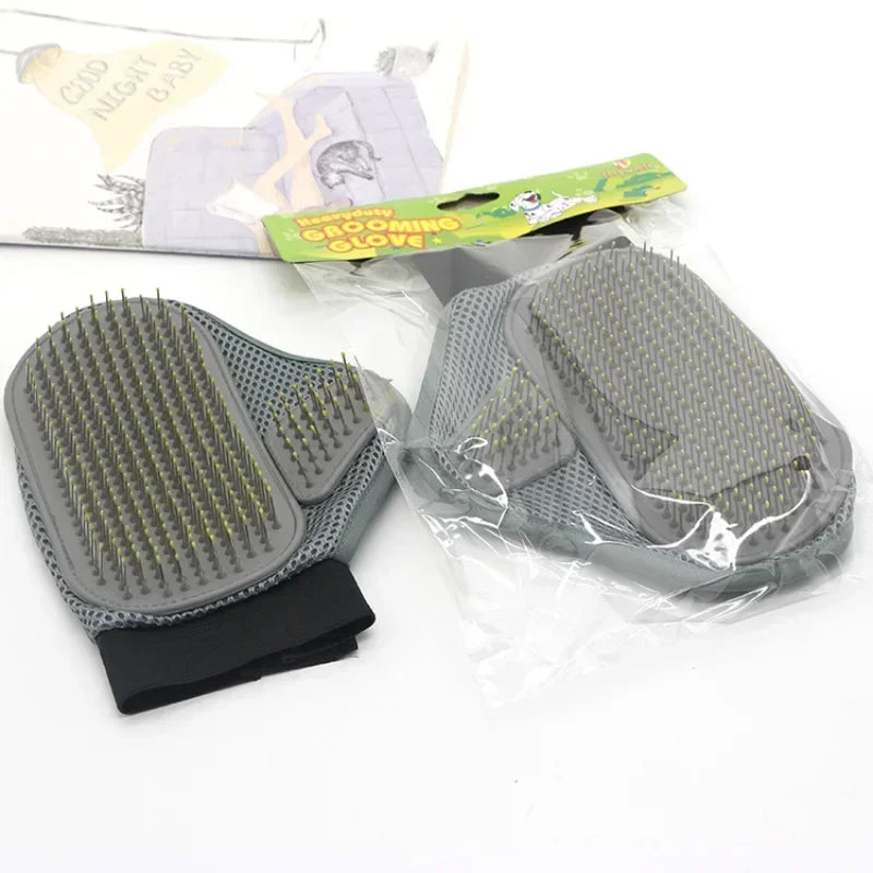 Pet Grooming Glove Hair Removal & Bathing 🧤