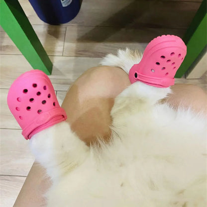 👟 Thickened Hole Dog Shoes - Fashion-Forward Breathable Pet Paradise