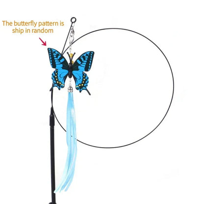 Realistic Bird Cat Toy - Interactive Feather Hunt