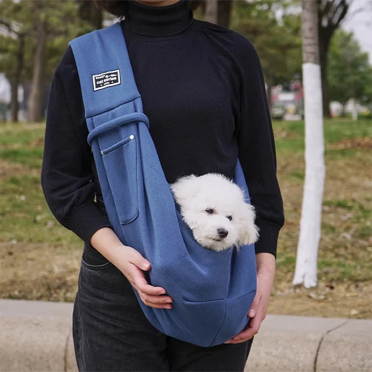 Comfortable Pet Sling Carrier Bag for Cats & Small Dogs - WTN Essentials