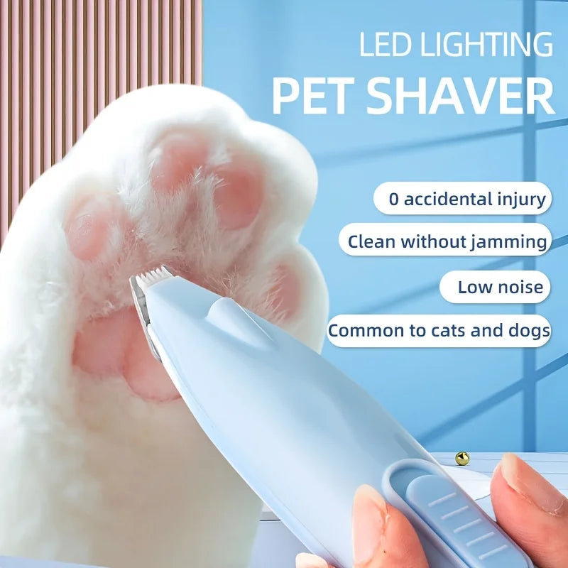 Electric Pet Paw Shaver – Quiet Grooming Trimmer for Cat & Dog Feet - WTN Essentials