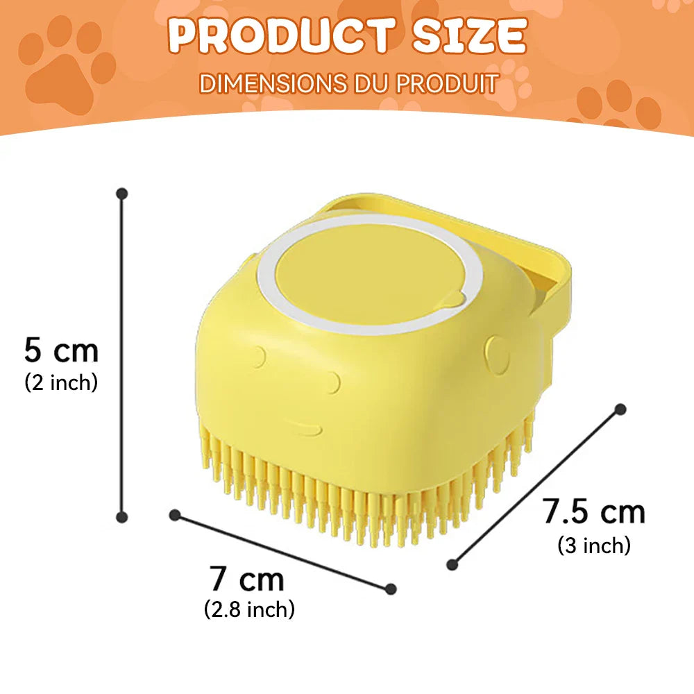 Pet Bathing Brush – Soft Silicone Massage Tool - WTN Essentials