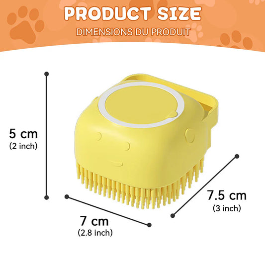Pet Bathing Brush – Soft Silicone Massage Tool - WTN Essentials