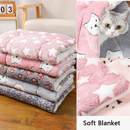 Thicken Flannel Cat Mat – Soft Winter Sleeping Cushion for