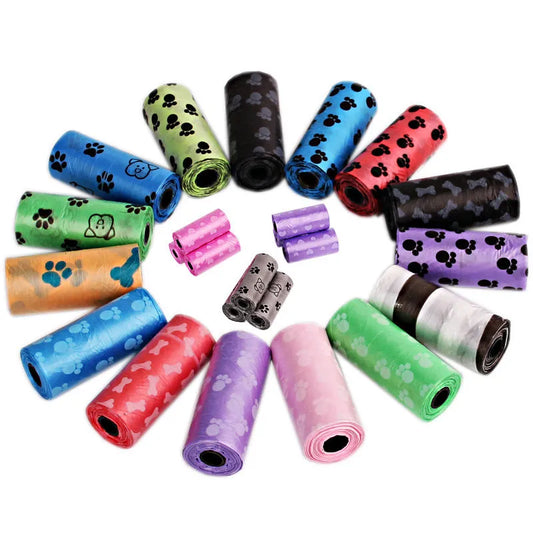 New Dog Poop Bag for Dog Pets Waste Garbage Bags Carrier Biodegradable Clean - up BagWaste Pick Up Clean Bag for Dog - Purrfect Pet Kingdom