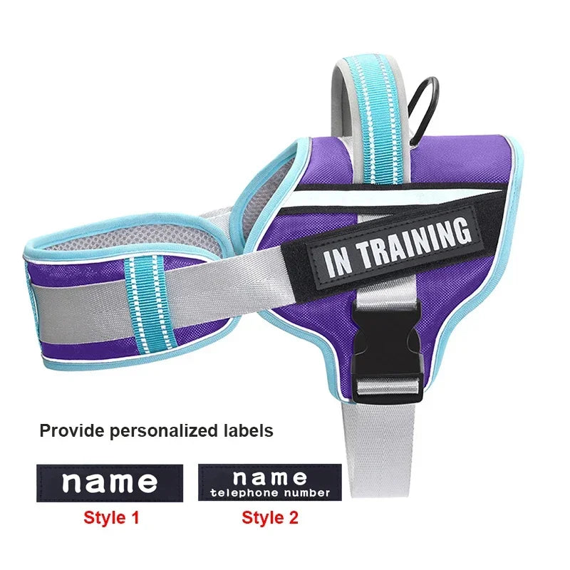 Adjustable Reflective Dog Harness - Purrfect Pet Kingdom