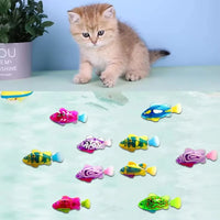 Cat Toy LED Inductive Interactive Swimming Robot Fish Toys